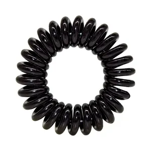 Großhandel Elastic Solid Color Tpu Spiral Haar gummis für Frauen