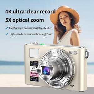 Appareils photo numériques 4K pour la photographie Zoom optique 5X Caméra vidéo Vlog pour <span class=keywords><strong>YouTube</strong></span> Appareil photo numérique compact autofocus 64MP - Product Image 3