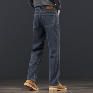 Nouveaux jeans pour hommes printemps-automne, style coréen, coupe <span class=keywords><strong>slim</strong></span>, extensibles, taille mi-haute, jambe droite, pantalon décontracté - Product Image 2