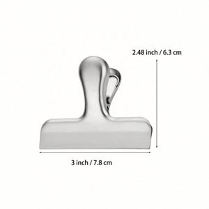 Clips para Bolsas de Cocina con Cierre Hermético, Ecológicos, con Logotipo Personalizado, 5 Colores, Clips para Snacks de Acero Inoxidable Resistentes para Alimentos - Product Image 2
