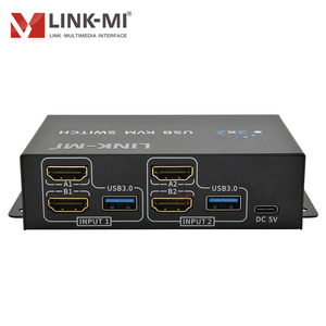 Conmutador KVM 4K 60Hz 2x2 USB <span class=keywords><strong>HDMI</strong></span>, conmutador KVM USB, 2 puertos, <span class=keywords><strong>monitor</strong></span> dual, conmutador continuo, conmutador <span class=keywords><strong>HDMI</strong></span> de vídeo - Product Image 6
