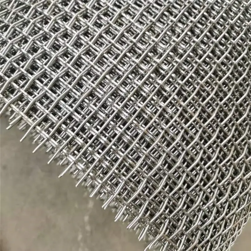 2 4 5 6 8 Lưới 304 316 Thép Không Gỉ Crimped Wire Mesh Cho Khai Thác Mỏ