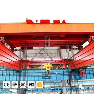 YZS type 120 ton 240 ton Four Beam Electric Overhead Traveling Casting foundry bridge Crane for Steel Mill