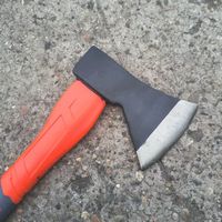 Tête de hache personnalisée en acier à haute teneur en carbone de haute qualité avec manche en plastique naturel forgé à la main de qualité industrielle