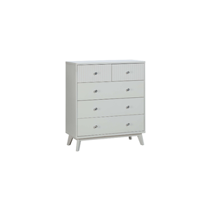 Marca EVEREST Tallboy 5 cajones muebles de dormitorio minimalistas de gran capacidad armario de madera maciza Hotel apartamento uso Vietnam - Product Image 1