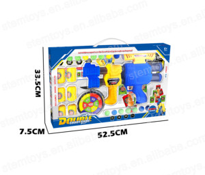 二合一男女通用户外运动游戏套装空气动力泡沫子弹射击枪杆儿童教育竞技玩具塑料制造 - Product Image 2