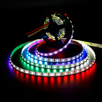 Bande LED à pixels RVBW WS2815 adressables individuellement, 12V, 30/60/96/144 pixels, contrôlable par application