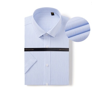 <span class=keywords><strong>Camicia</strong></span> da uomo in cotone 80 DP a maniche corte da uomo estiva a <span class=keywords><strong>mezza</strong></span> <span class=keywords><strong>manica</strong></span> da uomo professionale senza stiratura <span class=keywords><strong>camicia</strong></span> <span class=keywords><strong>bianca</strong></span> - Product Image 4