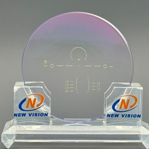 เลนส์แว่นตาออพติคอล New <span class=keywords><strong>Vision</strong></span> Rx 1.60 <span class=keywords><strong>Hi</strong></span>-Vex Progresive สีขาว CSD <span class=keywords><strong>Super</strong></span> Hydrophobic ขนาด 72 มม. - Product Image 1