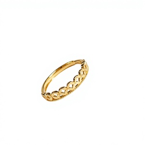 Gold Plated 925 Silver <b>Ring</b> Geometric Milgrain <b>Wedding</b> Band Classic Finger Jewelry <b>for</b> <b>Couples</b> - Product Image 2