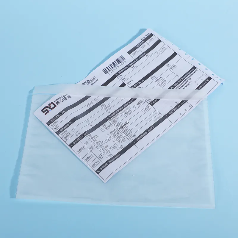 Xcgs Waterdichte Stof Heldere Verpakking Lijst Envelop Zelfklevende Documenten Portefeuilles Verzendlabel