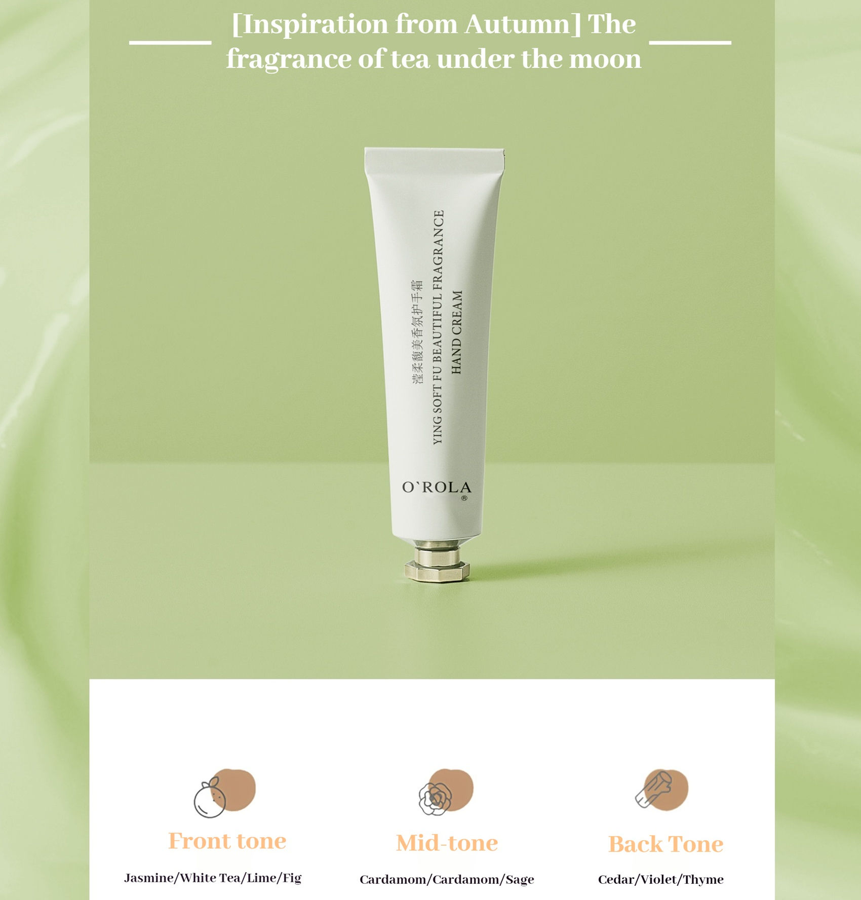 La fragancia del té bajo la luna.