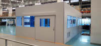 Nouvelle salle blanche ISO 7 personnalisée pour machine de moulage par injection, cabine de production à parois souples avec flux d'air laminaire et filtre HEPA H14