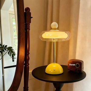French Medieval Luxury High-Grade Decorative LED Table <b>Lamp</b> with Battery DC Power Acrylic Shade for Bedroom Bedside Use - Product Image 5