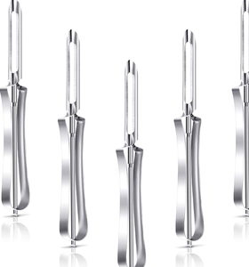 ชุดเครื่องปอกมันฝรั่งสแตนเลสทนทาน - ชุดเครื่องปอกแบบใช้มือ 2 ชิ้นเพื่อการเตรียมอาหารที่ง่ายดาย - Product Image 2