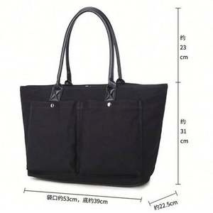 Sac à main à bandoulière avec logo personnalisé, vente chaude, réutilisable, style toile naturelle, sacs de marché pour bouteilles alimentaires - Product Image 2