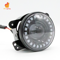 Phares antibrouillard universels OEM en gros, phare antibrouillard LED 28W, phare auxiliaire de conduite 4 pouces, phare antibrouillard bi-LED tricolore