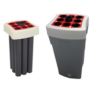 Cestino per Rifiuti Milan 100 L con Portabevande per Uso Esterno - Product Image 1