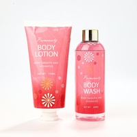 Vente en gros de kit de bain de luxe gel douche hydratant et éclaircissant pour la peau coffret cadeau lotion pour le corps gel douche