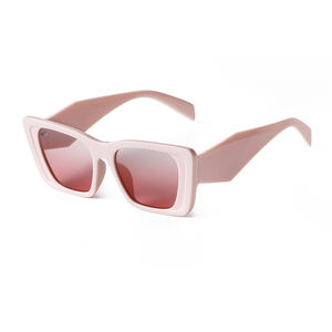 ADE WU STY3969 STY4409D Retro Pink Cat Eye Sun Óculos Mulheres Vintage Colorido Irregular Arms Sunglasses - Product Image 3