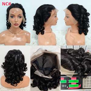 Promotion Letsfly : Perruques en Cheveux Humains en Gros, Ondulées et Volumineuses à 200 %, 18 Pouces, Perruques Lace Front 13x4 en Cheveux Humains - Product Image 4