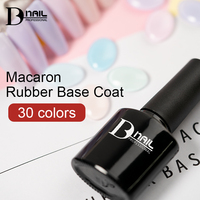 BD Macaron Caoutchouc Base Coat Laiteux Naturel Sheer Blanc Couleur 2in1 Viscosité Suffisante Densité Épaisse Façonner Force HEMAFREE