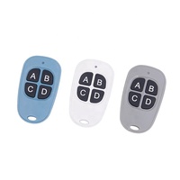 Télécommande universelle pour portail électrique et porte de garage YET 176 ABCD 4 boutons, clé à distance 433 MHz, clonage