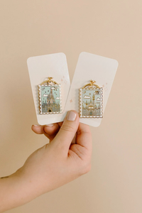 سلسلة مفاتيح ساحرة للسفر مصنوعة من سبائك الزنك المينا لشرق وقمر الغروب - Product Image 5