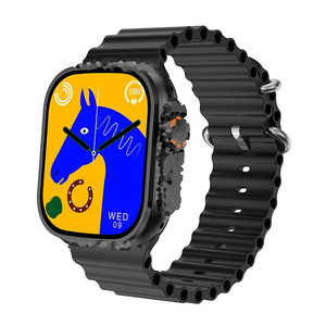 Montre connectée carrée S8ultra/S9 pour hommes et femmes, bracelet en silicone, boîtier en alliage d'aluminium, suivi d'activité, fréquence cardiaque, magnétique - Product Image 3
