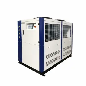 20 HP 55 KW Scroll Compressor Air Cooled Water Chiller Plastic Industry