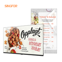 32/43/50/55 Layar Iklan Digital untuk Dalam Ruangan, Papan Menu Digital, Harga Restoran, Layar Iklan Dalam Ruangan