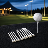 Tees de golf en bois blanc personnalisables avec logo OEM, accessoires de golf imprimables en gros pour le parcours et la practice