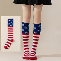Chaussettes de football rayées Sarfel pour enfants garçons rouge blanc bleu tricotées ODM