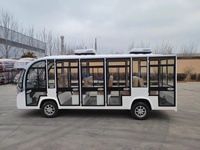 Bus touristique électrique solaire/batterie Florescence 17 places Navette fermée pour le tourisme Hôpital Zoo & Visite nocturne