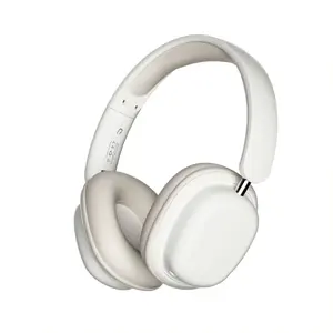 2024 새로운 디자인 블루투스 무선 이어폰 마이크 방수 게이밍 헤드셋 귀 헤드폰을 통해 접이식