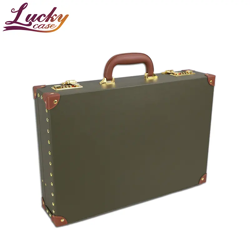 Homens portáteis maleta expansível couro negócio adido caso elegante impermeável leve laptop caso