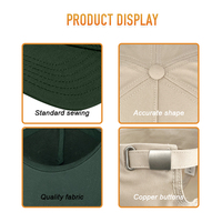 Gorra de Béisbol Personalizada de Fabricante, Orgánica, Deportiva, de 5 Paneles, Estilo A-Frame, con Cierre a Presión, de Algodón, Bicolor, con Logotipo Bordado en 3D para Hombre