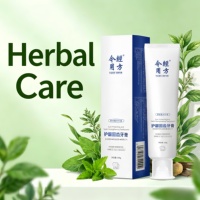 Dentifrice naturel à la menthe sans fluorure, anti-caries, blanchissant, haleine fraîche, marque privée, vente en gros personnalisée
