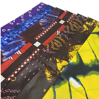 Tissu Ankara 100% Polyester, Tissu Imprimé Wax Africain Italien pour Vêtements, Robes, Sacs