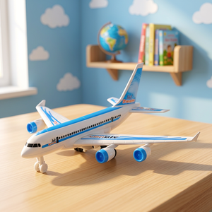 Mini Avión de Juguete de Plástico para Niños, Modelo de Avión de Pasajeros para Aventuras Aéreas y Juego de Imitación de Vuelo, Edades 2-9, Unisex - Product Image 3