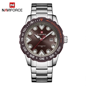 นาฬิกา NaviFORCE 9178 รุ่นหรูหรา กลไกควอตซ์จากญี่ปุ่น สำหรับผู้ชาย นาฬิกาข้อมือเท่ห์ สายสตีล Relogio Masculino Naviforce - Product Image 5