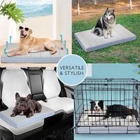 Lit pour animaux de compagnie en mousse à mémoire de forme orthopédique QMAX>0.5, imperméable, avec housse amovible et lavable, grand lit pour chien pour l'été, vente en gros