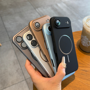 เคสแม่เหล็ก DIY ปรับแต่งได้สำหรับ iPhone 18 17 Pro Max บางเฉียบ สัมผัสเหมือนผิว  สีใหม่ พร้อมตัวป้องกันเลนส์ในตัว ป้องกันการกระแทก - Product Image 1