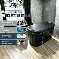 Baignoire à glace gonflable portable pour bain froid et récupération après l'exercice