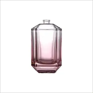 Botol Parfum Segi Enam 110Ml, Botol Kaca Warna Berubah Secara Bertahap, Warna Dapat Disesuaikan