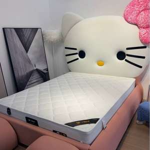 เตียงเด็ก JINS เตียงเจ้าหญิงสำหรับเด็กผู้หญิง ขนาด 1.5 เมตร เตียงเดี่ยว ลายคิตตี้ ดีไซน์ทันสมัย เป็นมิตรกับสิ่งแวดล้อม พร้อมที่เก็บของ ผ้าและไม้ สำหรับห้องนอน - Product Image 5