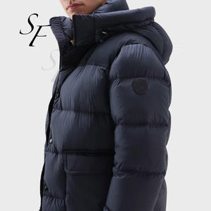 Chaqueta de plumón para <span class=keywords><strong>hombre</strong></span> de poliamida y <span class=keywords><strong>ganso</strong></span> para exteriores de estilo callejero informal de gran tamaño con logotipo personalizado Otoño Invierno gran oferta - Product Image 5