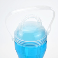 Gobelets à slush torsadés personnalisés en plastique réutilisables de 24 oz avec couvercle et paille, étanches, pour fêtes et activités de plein air