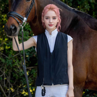 Gilet d'airbag d'équitation équestre de course en nylon spandex durable du fabricant avancé avec gilet confortable de techniques imprimées