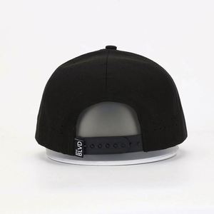 หมวกแก๊ป OEM 5 แผง แบบ Unisex สีขาว ลายปัก 3 มิติ ปีกหมวกแบบเชือก ตัวล็อคพลาสติก ปรับขนาดได้ ขายดี สไตล์ฮิปฮอป - Product Image 5